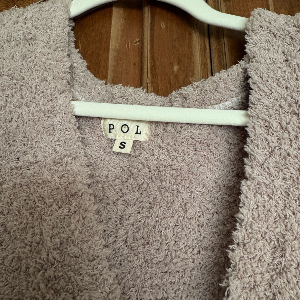 POL Fleece Soft Maxi Dress in Light Taupe Size Small New - Picture 9 of 16